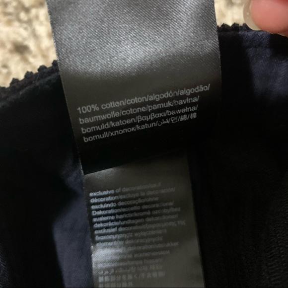 CALVIN KLEIN JEANS black corduroy mini skirt sz 28 - Picture 9 of 9